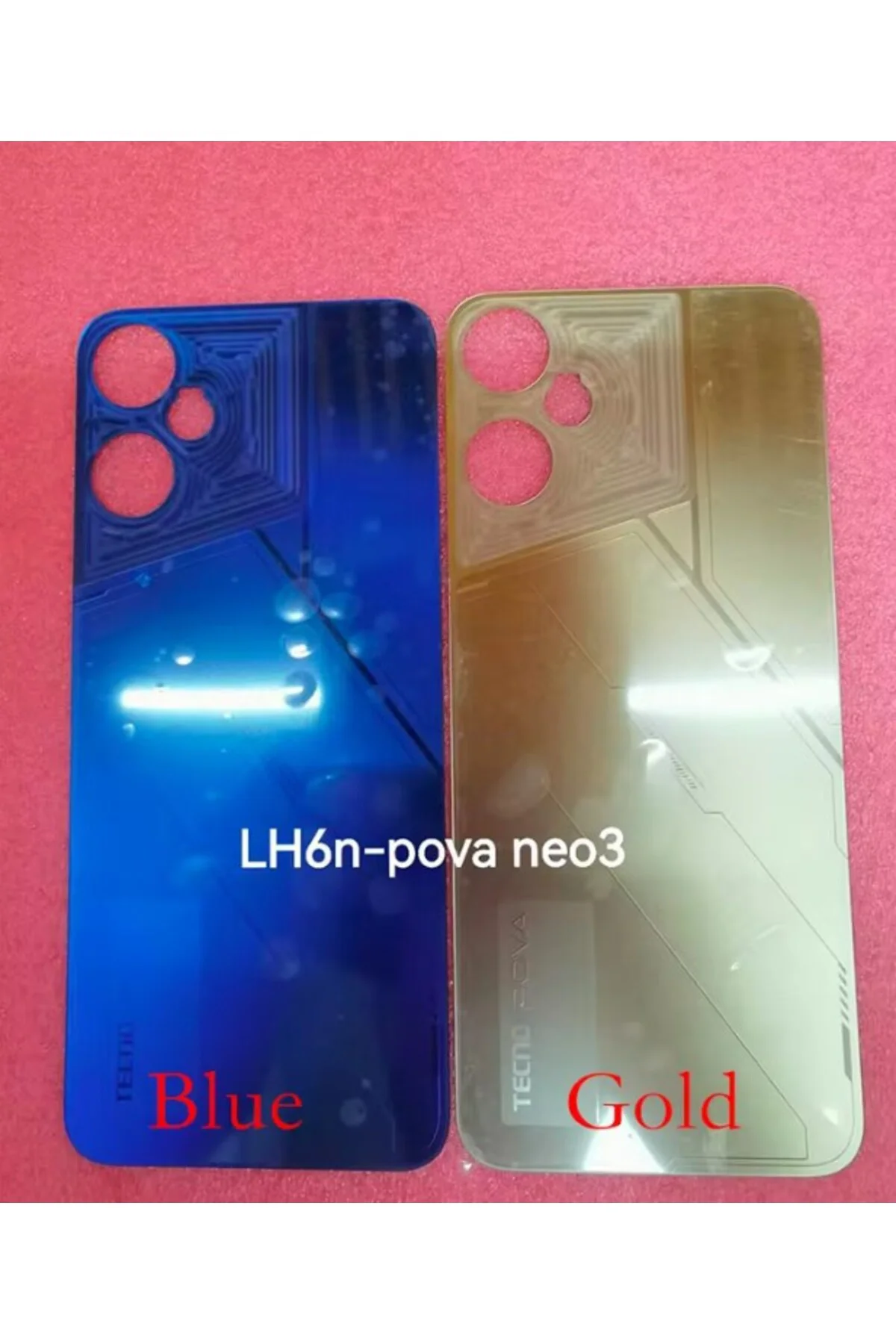Tecno Pova Neo 3 Arka Pil Batarya Kapağı Gold