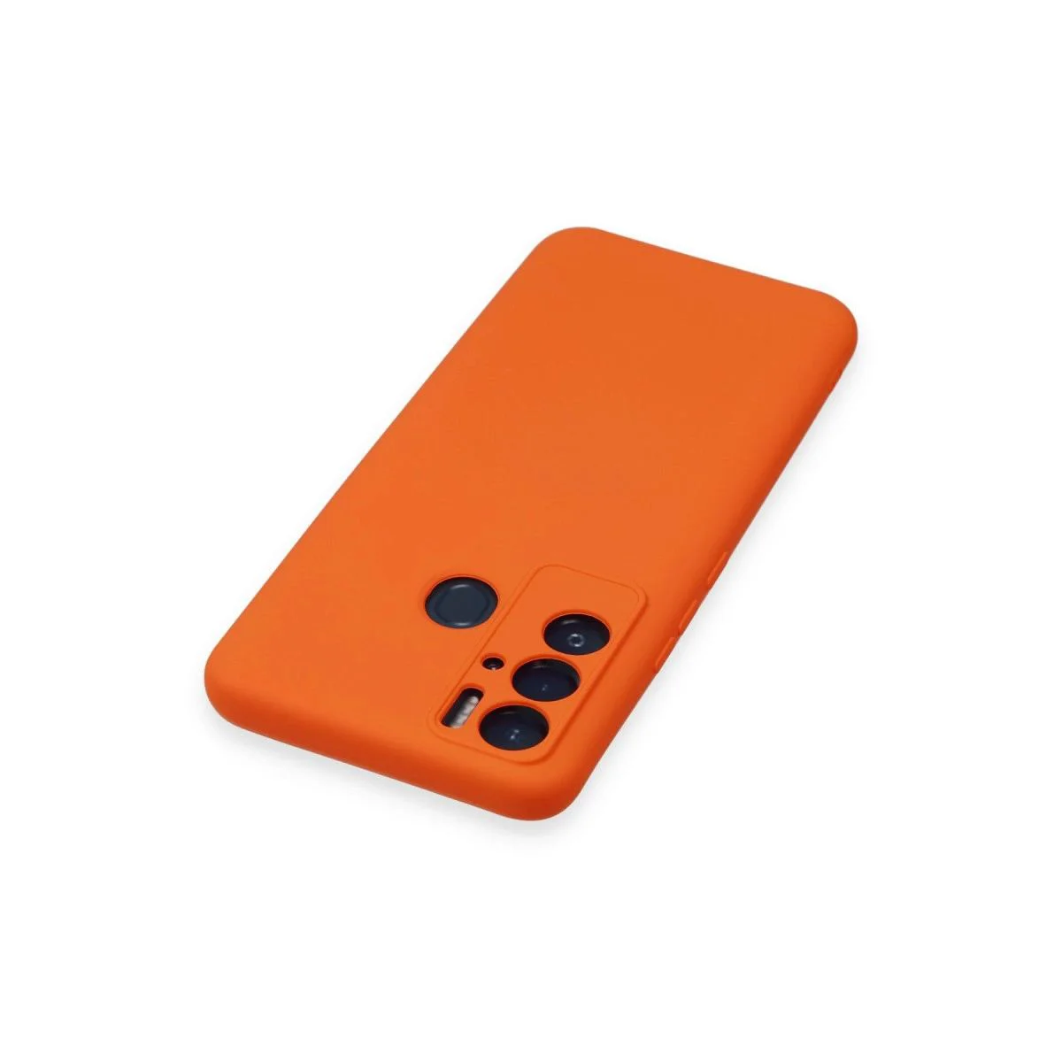 Tecno Pova Neo ile Uyumlu Nano İçi Kadife Silikon Kılıf - Turuncu Tecno Pova Neo ile Uyumlu Nano İçi Kadife Silikon Kılıf - Turuncu