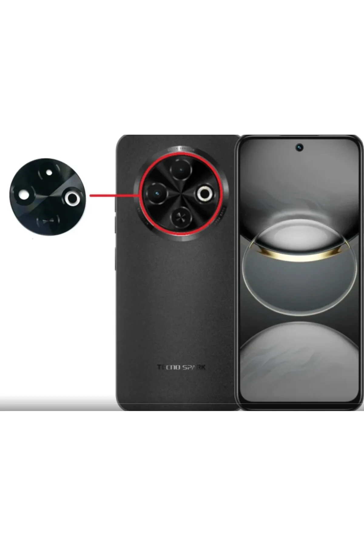 Tecno Spark 30 (KL5n) Kamera Camı