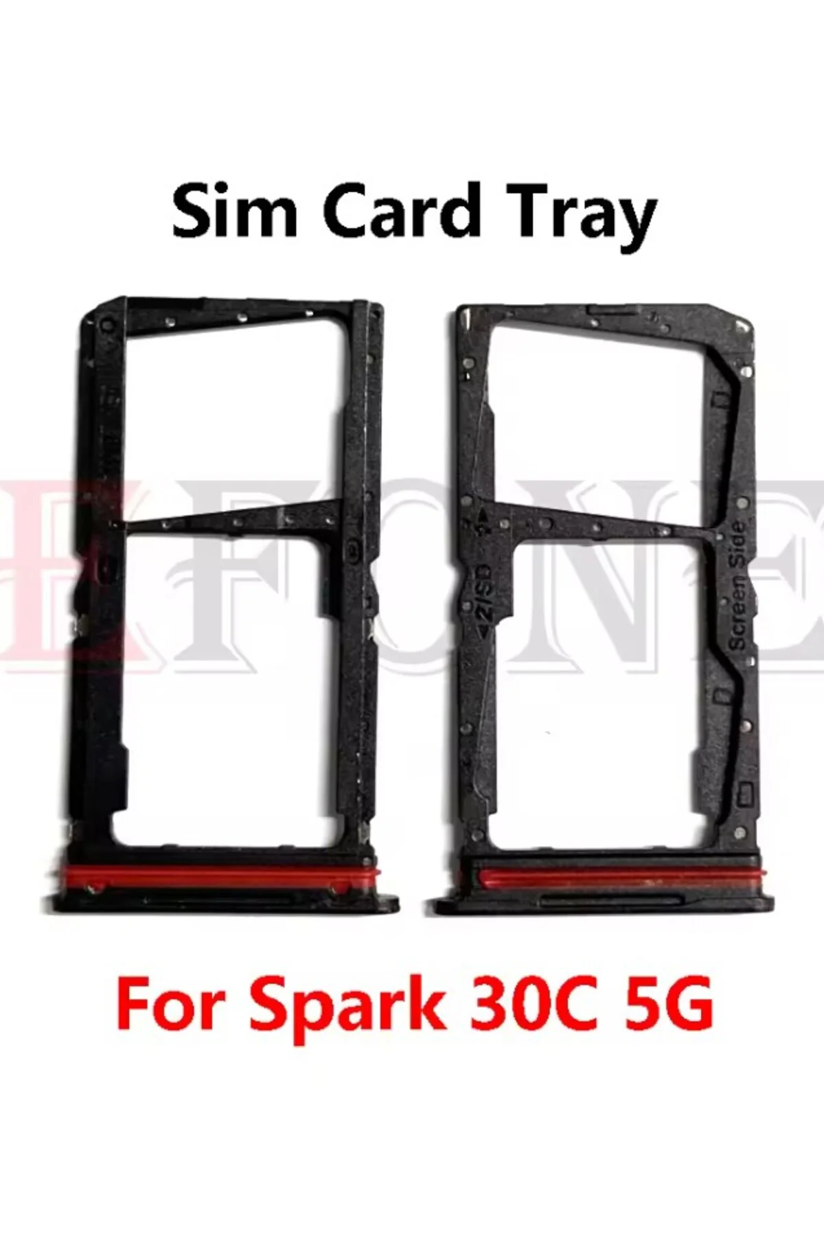 Tecno Spark 30C Sim Kart Yuvası Tepsi Tutucu Sim Kart Okuyucu Soketi Yeşil