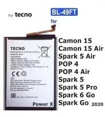 Tecno Spark 5 Pil Batarya Bl-49 Ft