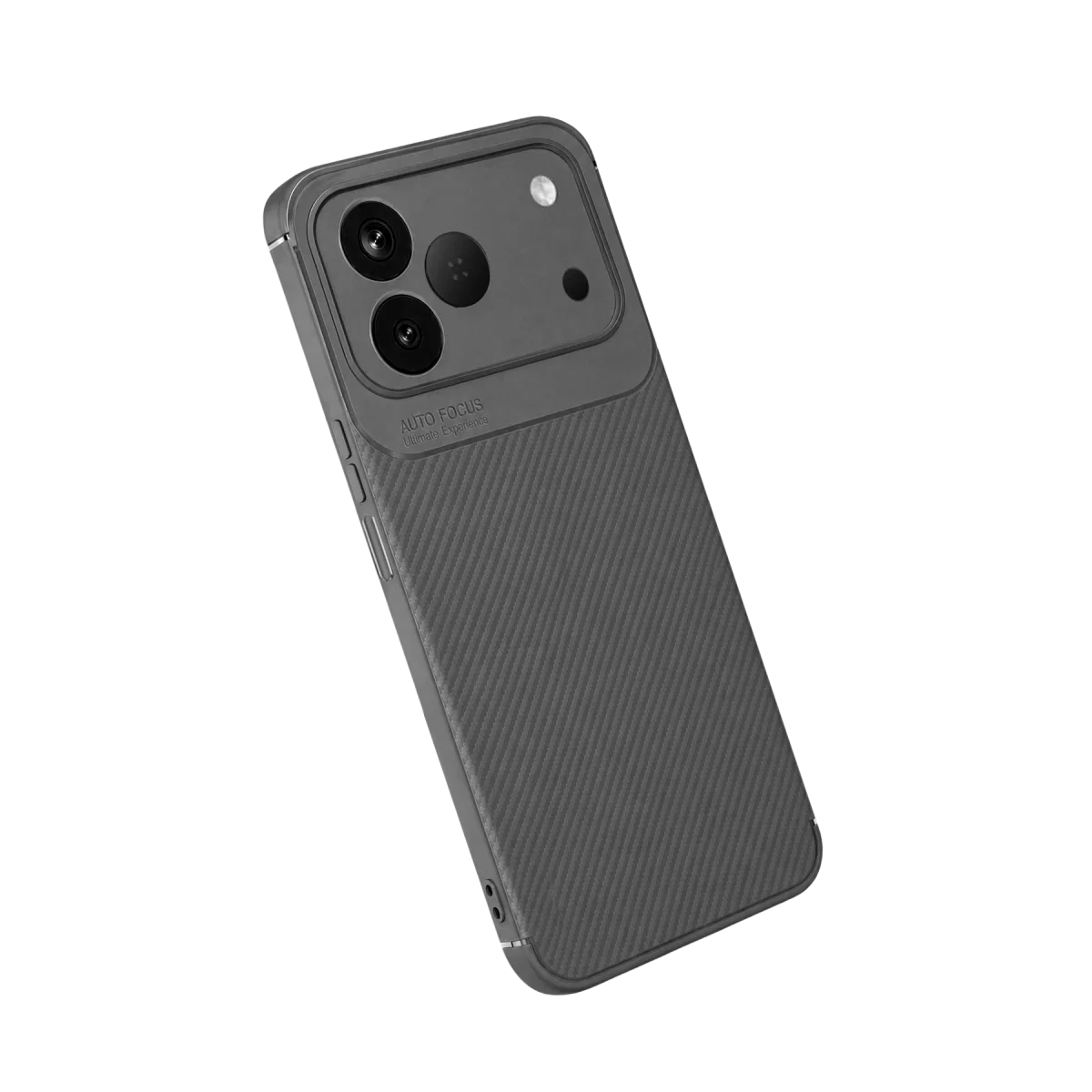 Tecno Spark 50 4g Auto Focus Karbon Kapak - Gri Tecno Spark 50 4g Auto Focus Karbon Kapak - Gri