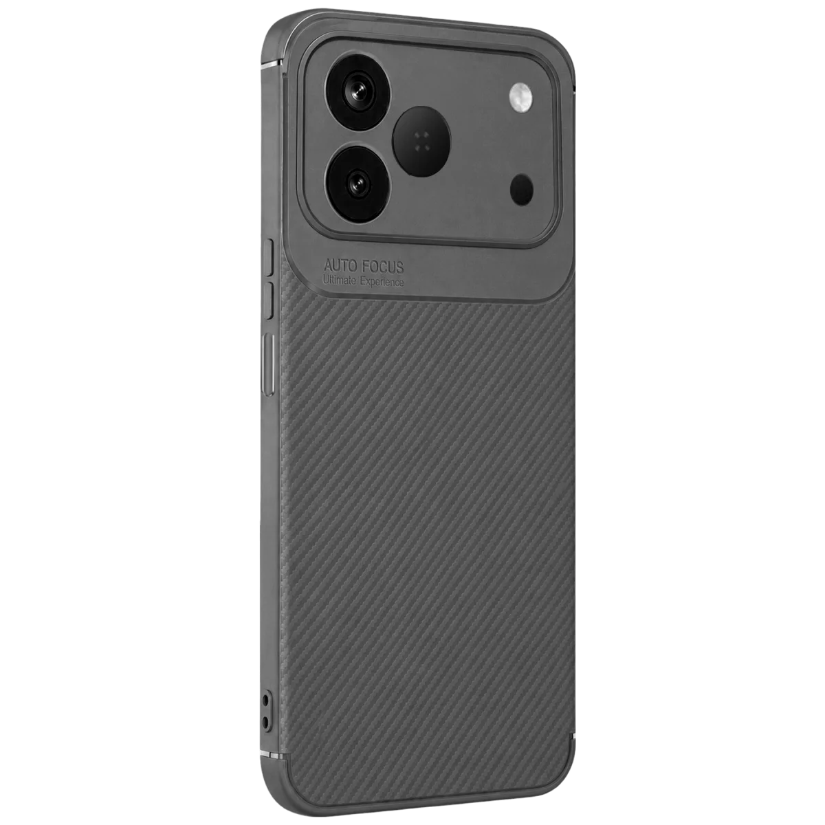 Tecno Spark 50 4g Auto Focus Karbon Kapak - Gri Tecno Spark 50 4g Auto Focus Karbon Kapak - Gri
