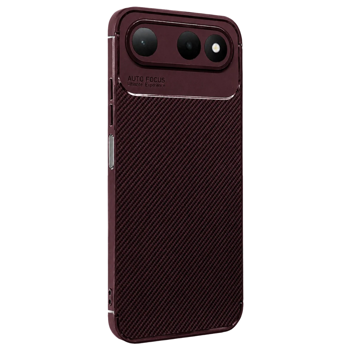 Tecno Spark 50 5g Auto Focus Karbon Kapak - Bordo Tecno Spark 50 5g Auto Focus Karbon Kapak - Bordo