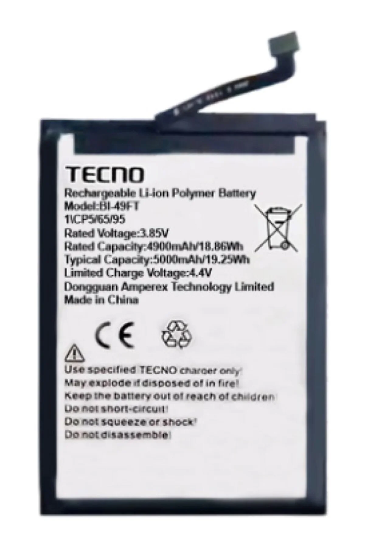 Tecno Spark 7 Pro Batarya Pil BL-49FT