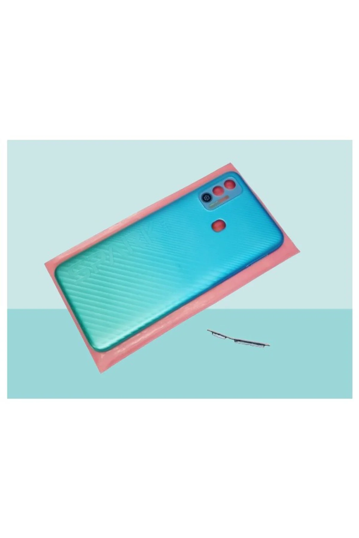 Tecno Spark 7t (KF6P) Uyumlu Kasa Arka Kapak Batarya Kapağı Siyah