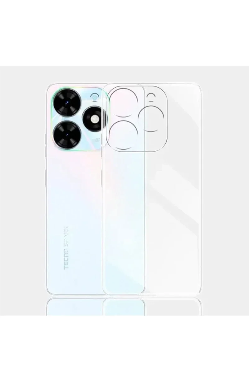 Tecno Spark Go 2024 Kılıf Lüx Şeffaf Silikon Tecno Spark Go 2024 Kılıf Lüx Şeffaf Silikon