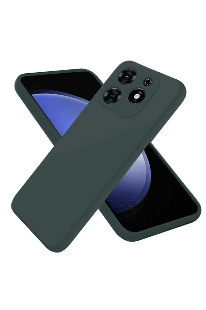 Tecno Spark Go 2024 Kılıf First Silikon - Koyu Yeşil