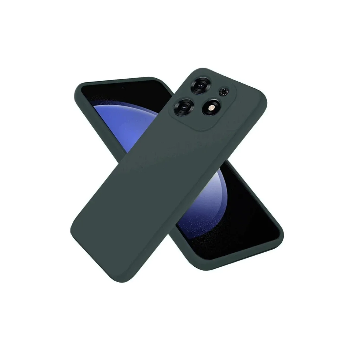 Tecno Spark Go 2024 Kılıf First Silikon - Koyu Yeşil