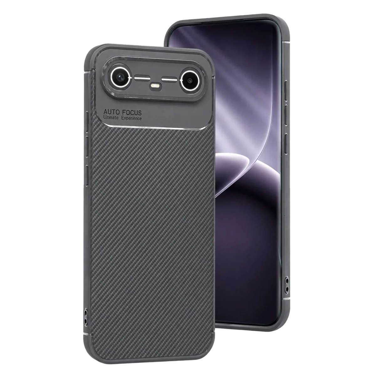 Tecno Spark Slim 5g Auto Focus Karbon Kapak - Gri Tecno Spark Slim 5g Auto Focus Karbon Kapak - Gri