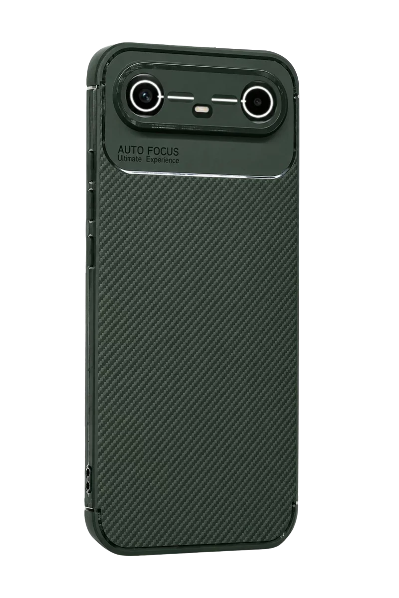 Tecno Spark Slim 5G Auto Focus Karbon Kapak - Koyu Yeşil Tecno Spark Slim 5G Auto Focus Karbon Kapak - Koyu Yeşil