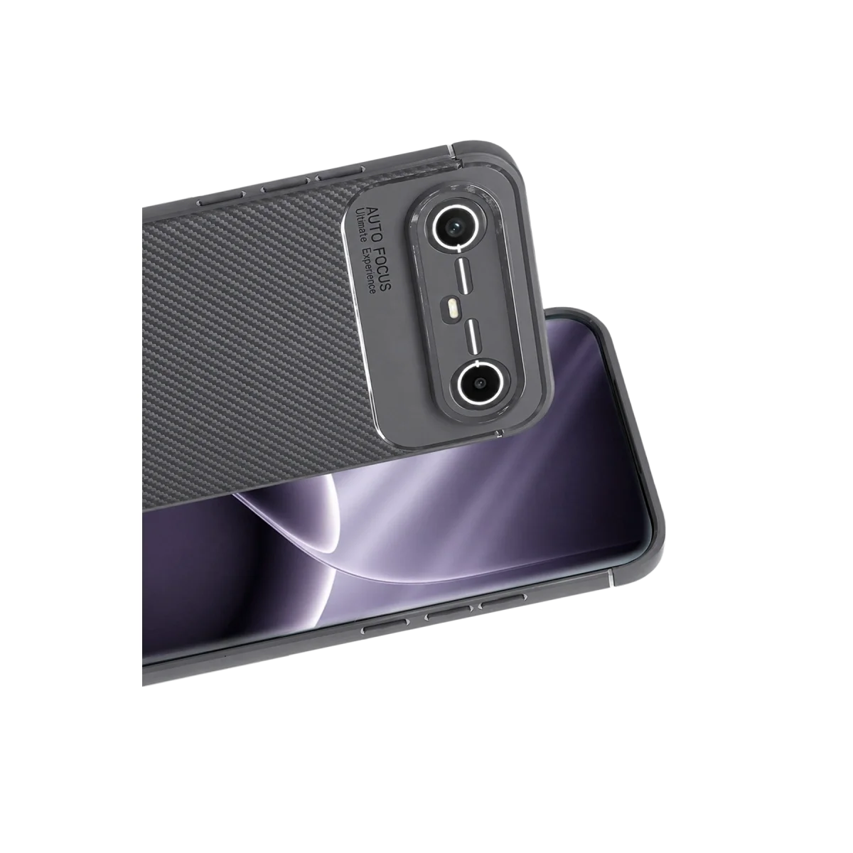 Tecno Spark Slim 5g Auto Focus Karbon Kapak - Gri Tecno Spark Slim 5g Auto Focus Karbon Kapak - Gri
