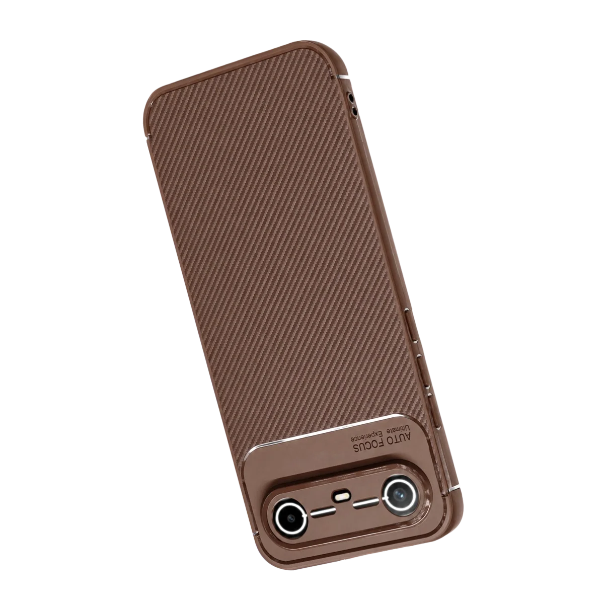 Tecno Spark Slim 5g Auto Focus Karbon Kapak - Kahverengi Tecno Spark Slim 5g Auto Focus Karbon Kapak - Kahverengi