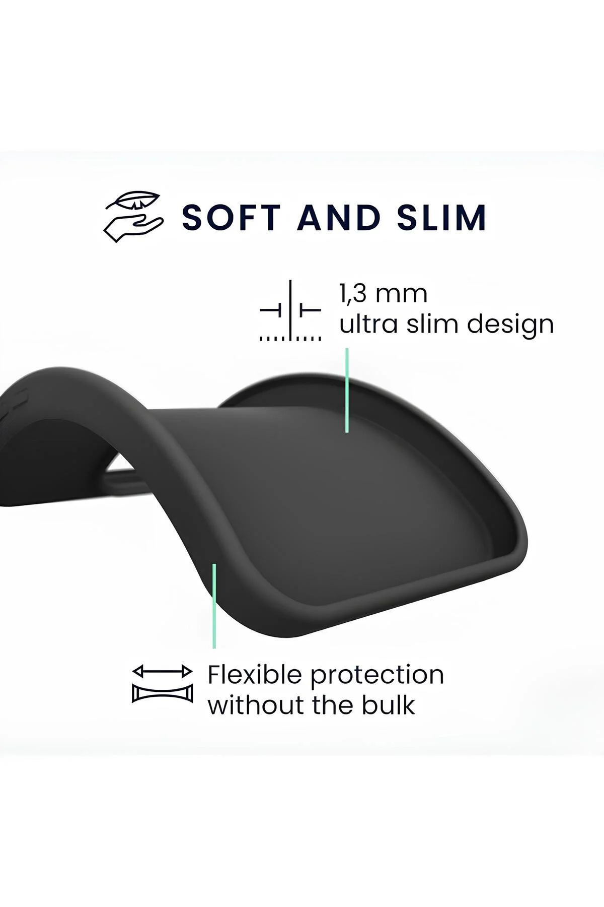 Tecno Spark Slim 5G Premium Siyah Silikon Kılıf