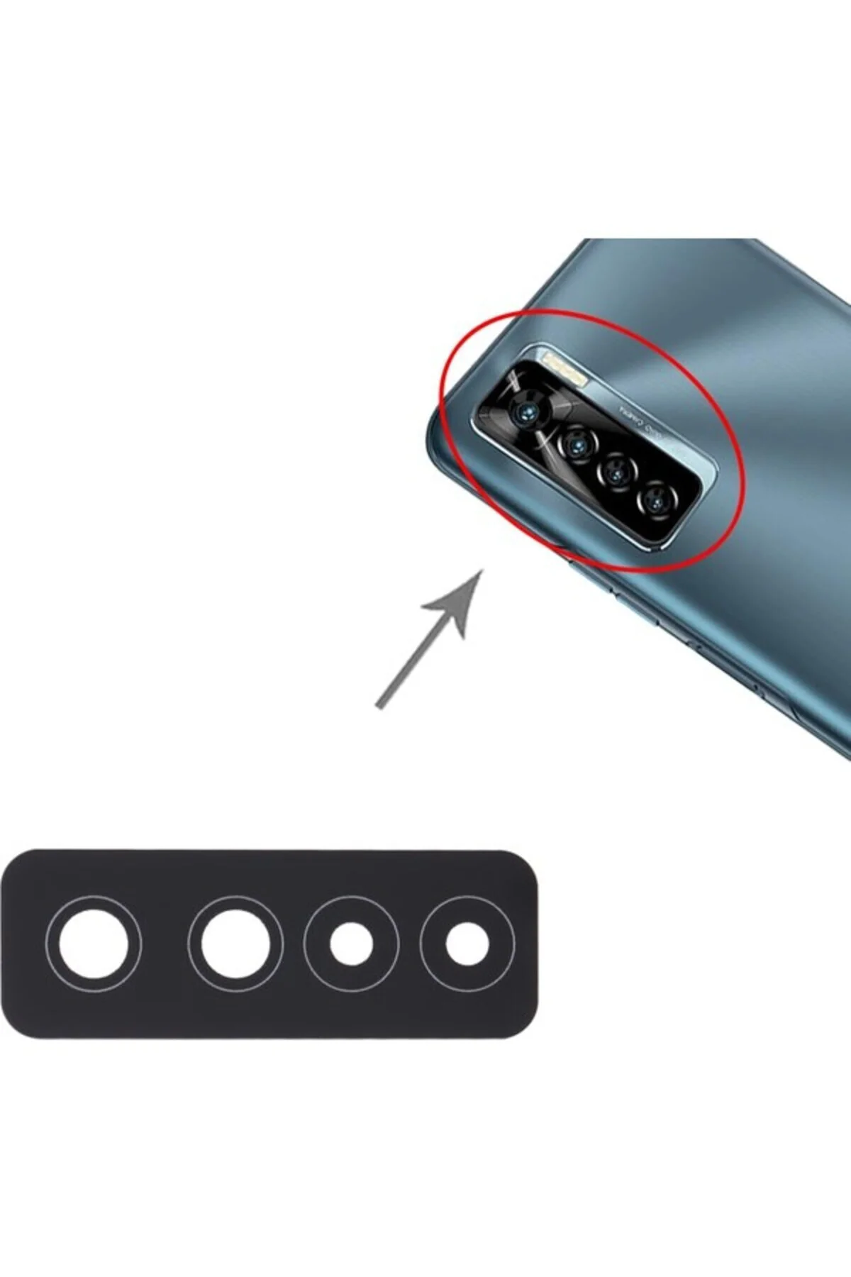 Tecno Uyumlu Camon 17 Pro Kamera Lensi Cam Cg8, CG8H