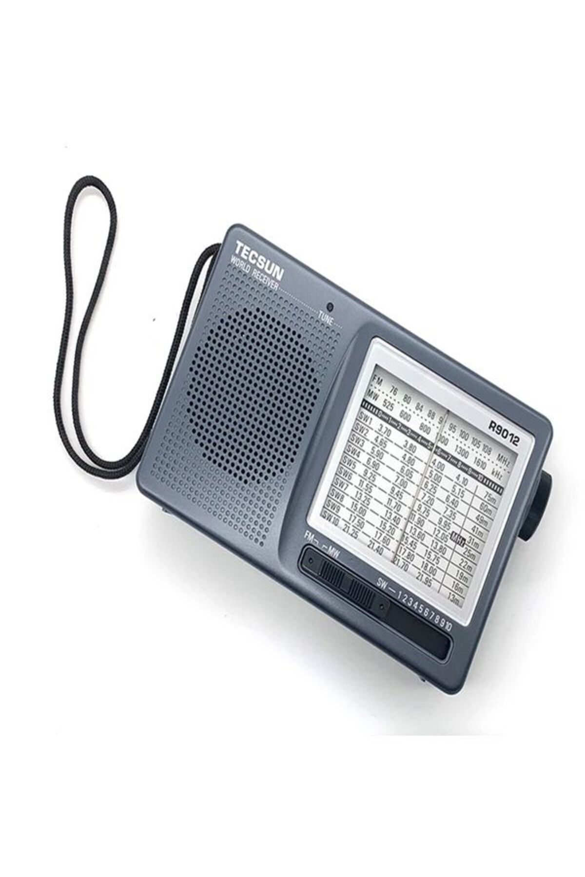 TECSUN R-9012 Taşınabilir Analog Radyo Kısa Dalga FM Stereo Alıcı