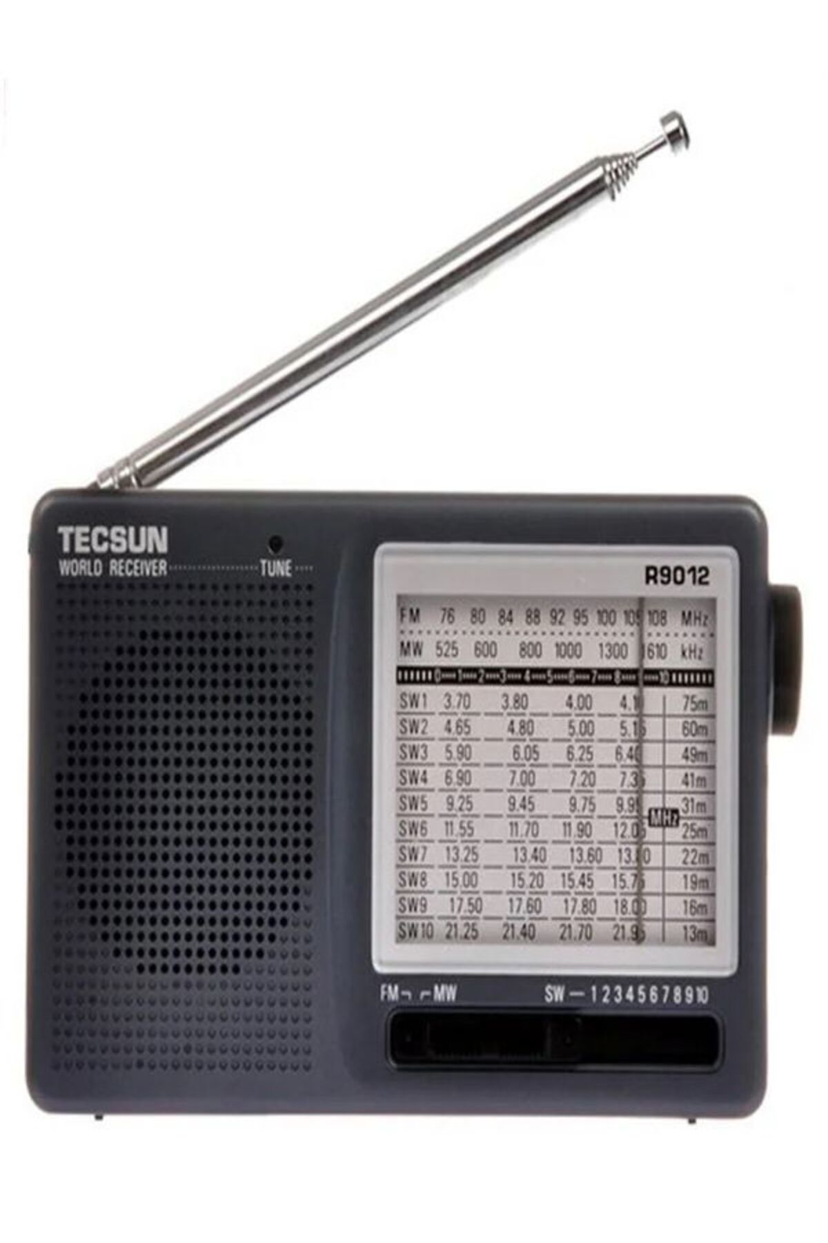 TECSUN R-9012 Taşınabilir Analog Radyo Kısa Dalga FM Stereo Alıcı