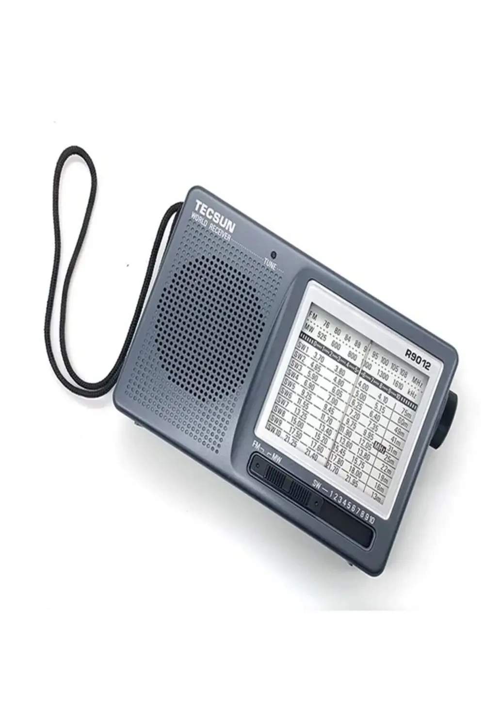 TECSUN R-9012 Taşınabilir Analog Radyo Kısa Dalga FM Stereo Alıcı