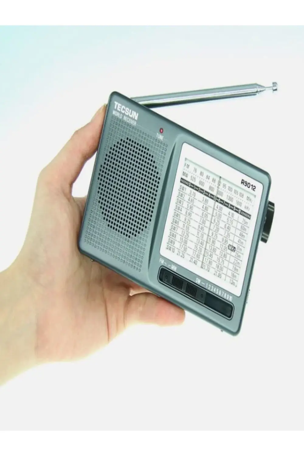 TECSUN R-9012 Taşınabilir Analog Radyo Kısa Dalga FM Stereo Alıcı