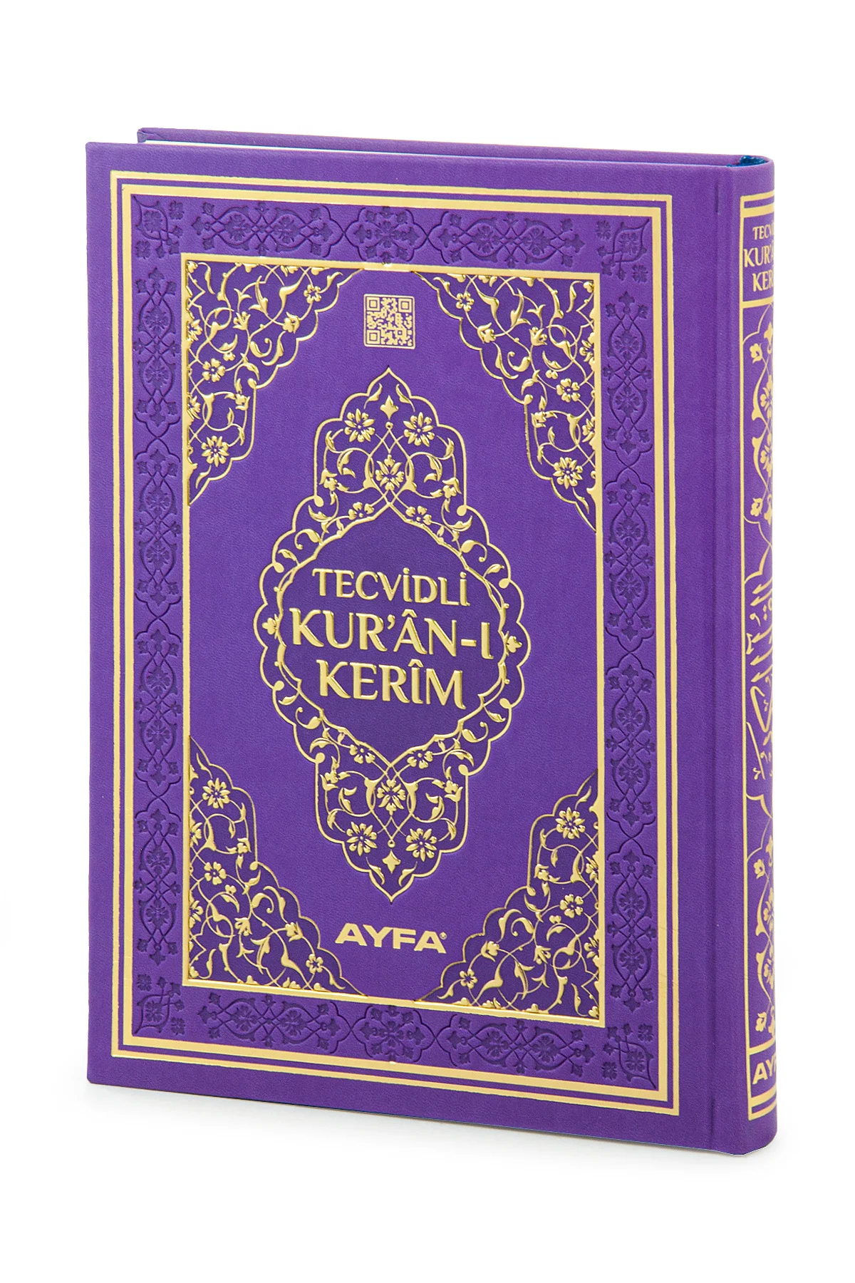 Tecvidli Kuranı Kerim - Termo Deri - Rahle Boy - Lila Renkli - Ay