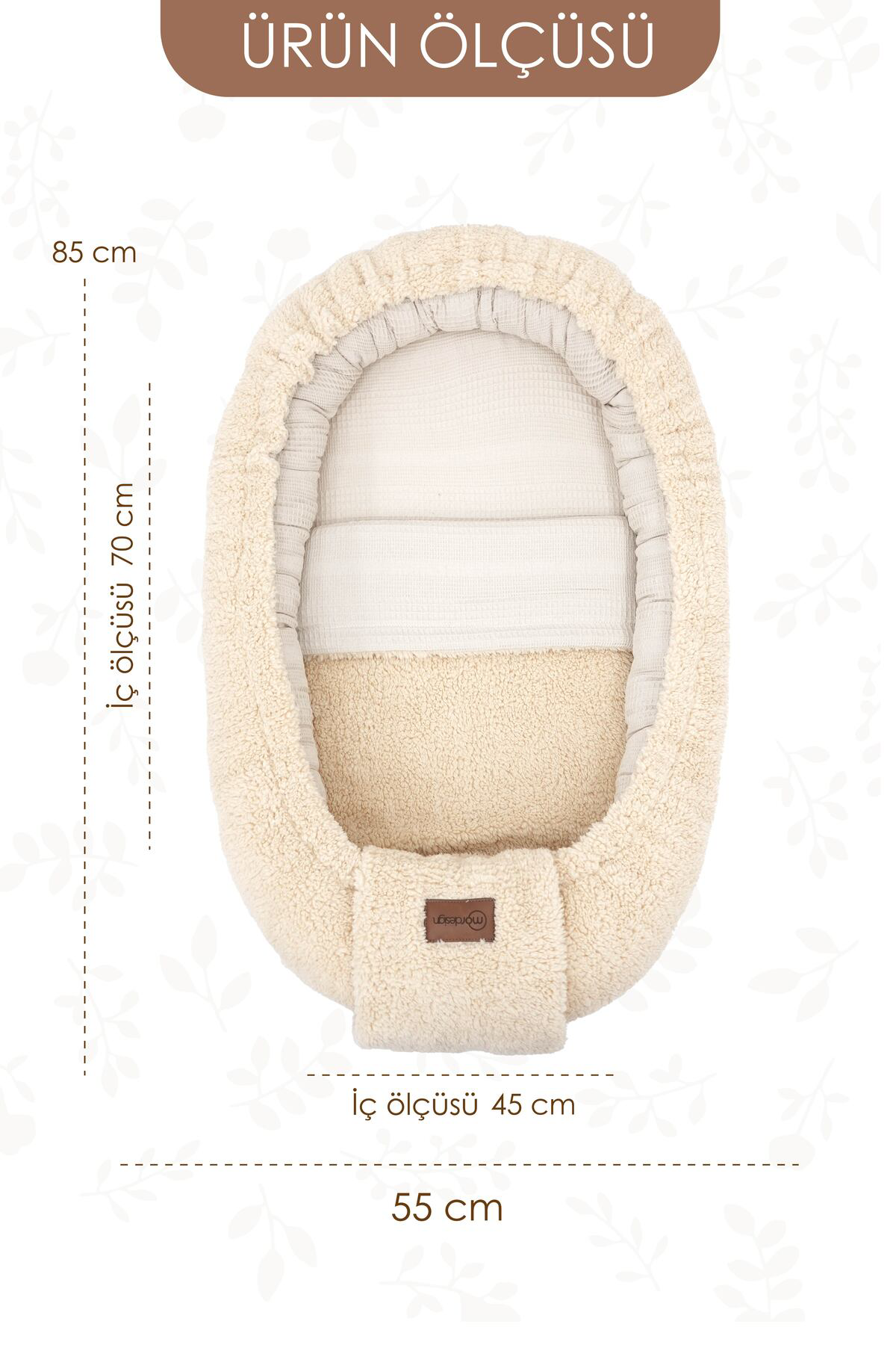 Mordesign Teddy Babynest, Anne Yani Bebek Yataği, Yazlik Ve Kişlik Çift Tar