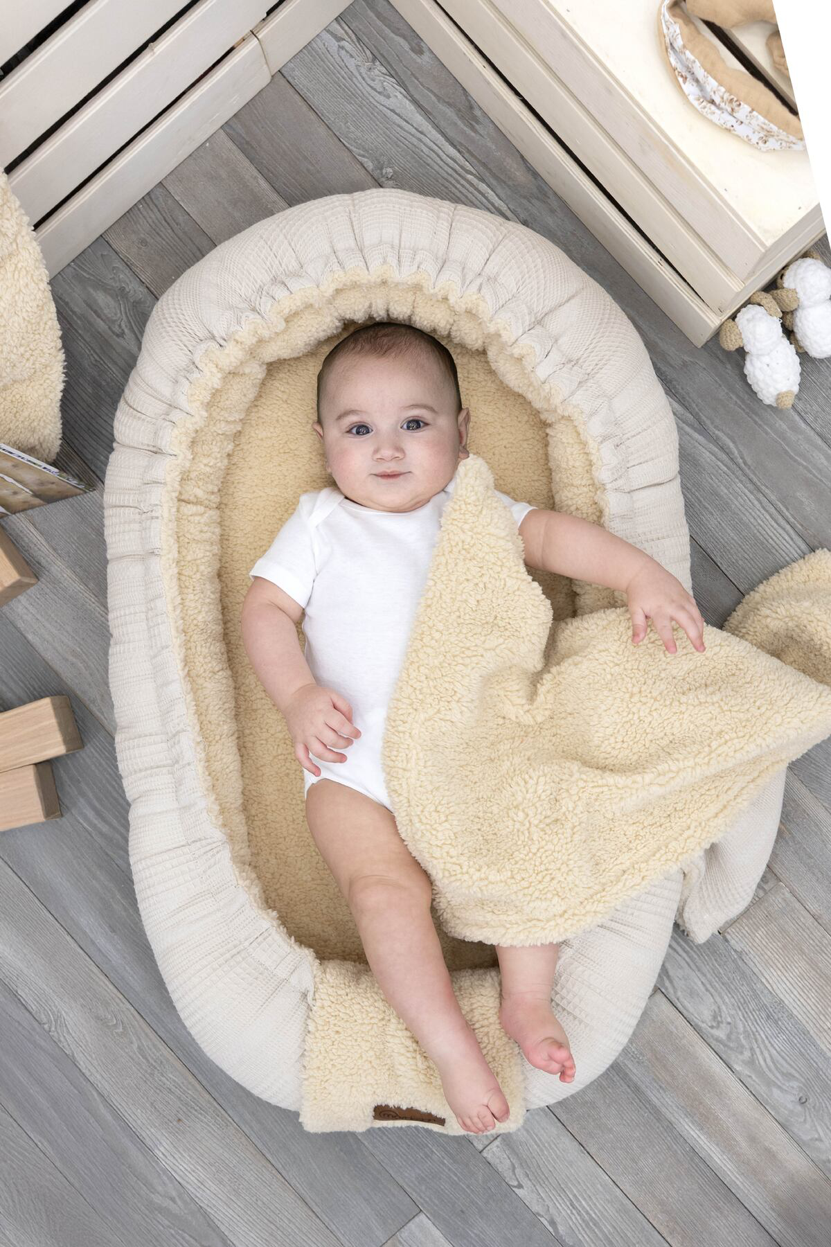 Mordesign Teddy Babynest, Anne Yani Bebek Yataği, Yazlik Ve Kişlik Çift Tar
