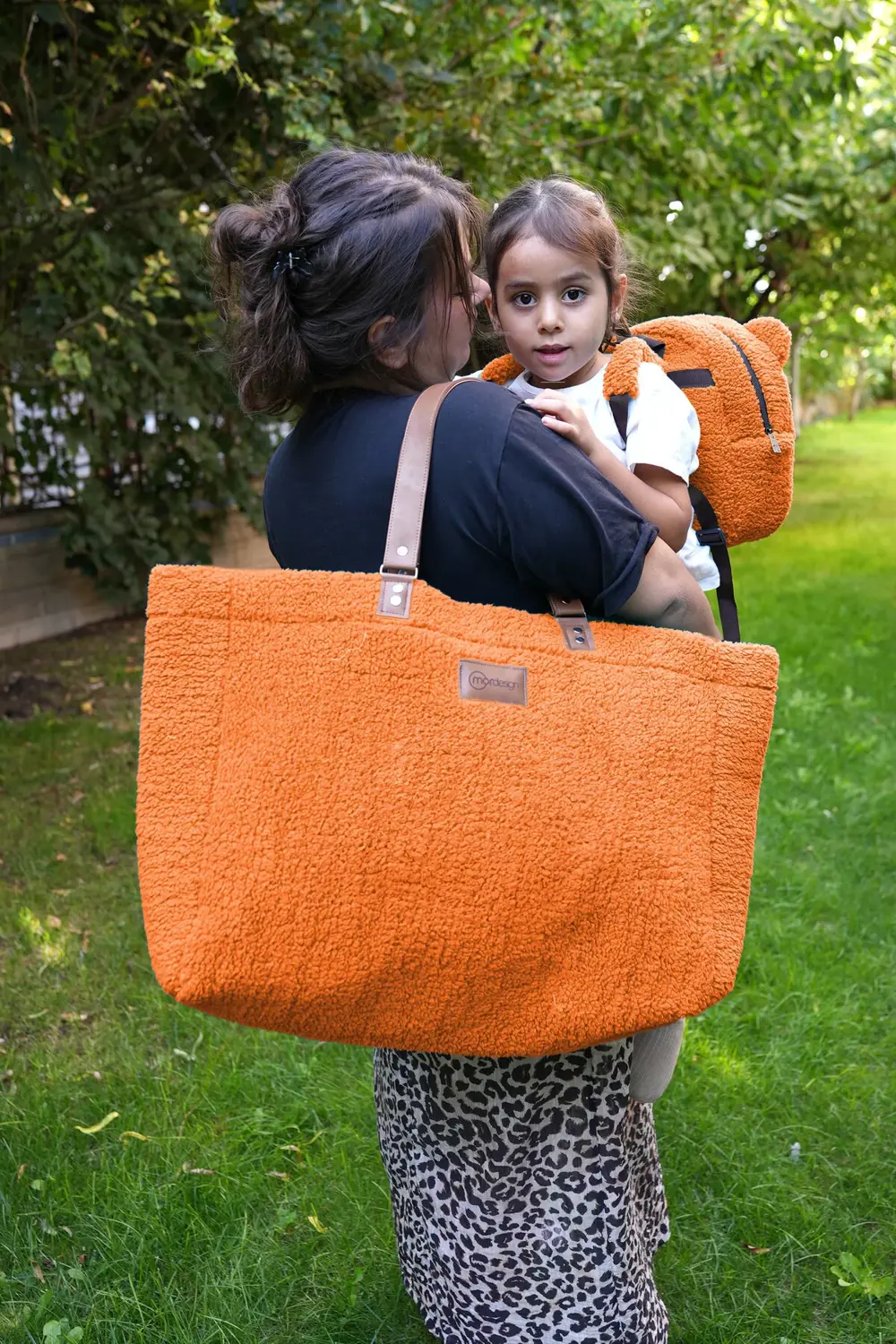 Mordesign Teddy Bag, Anne Bebek Bakım Çantası, Cüzdan Hediyeli, Xl Büyük Bo