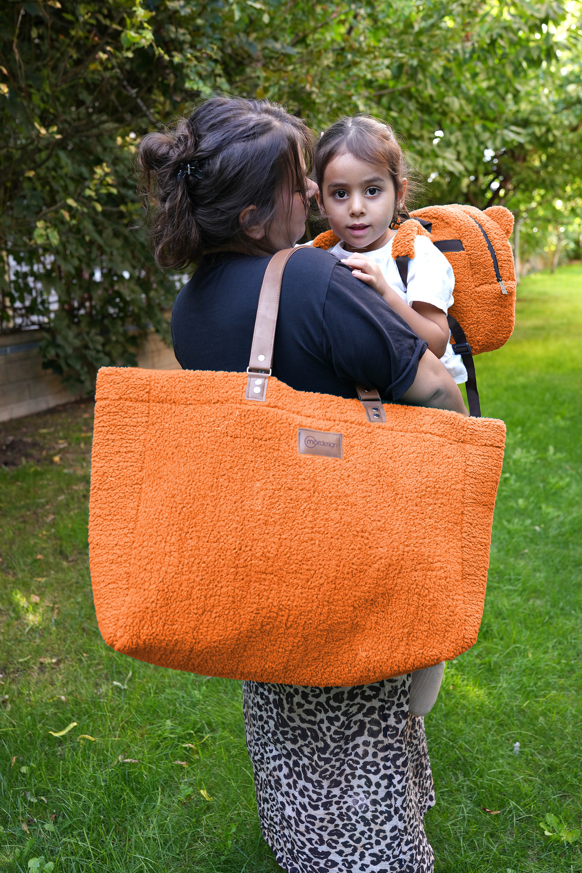 Mordesign Teddy Bag, Anne Bebek Bakım Çantası, Cüzdan Hediyeli, Xl Büyük Bo