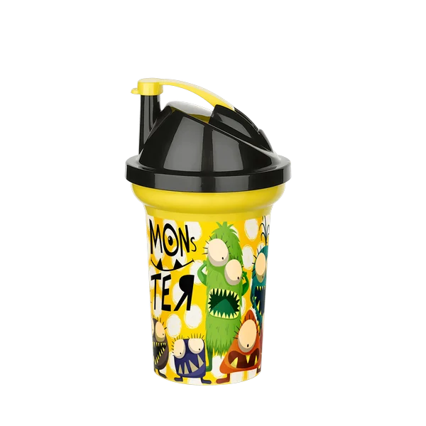 Tedy Pipetli Çuk Içecek Bardağı Desenli Bardak 300ml