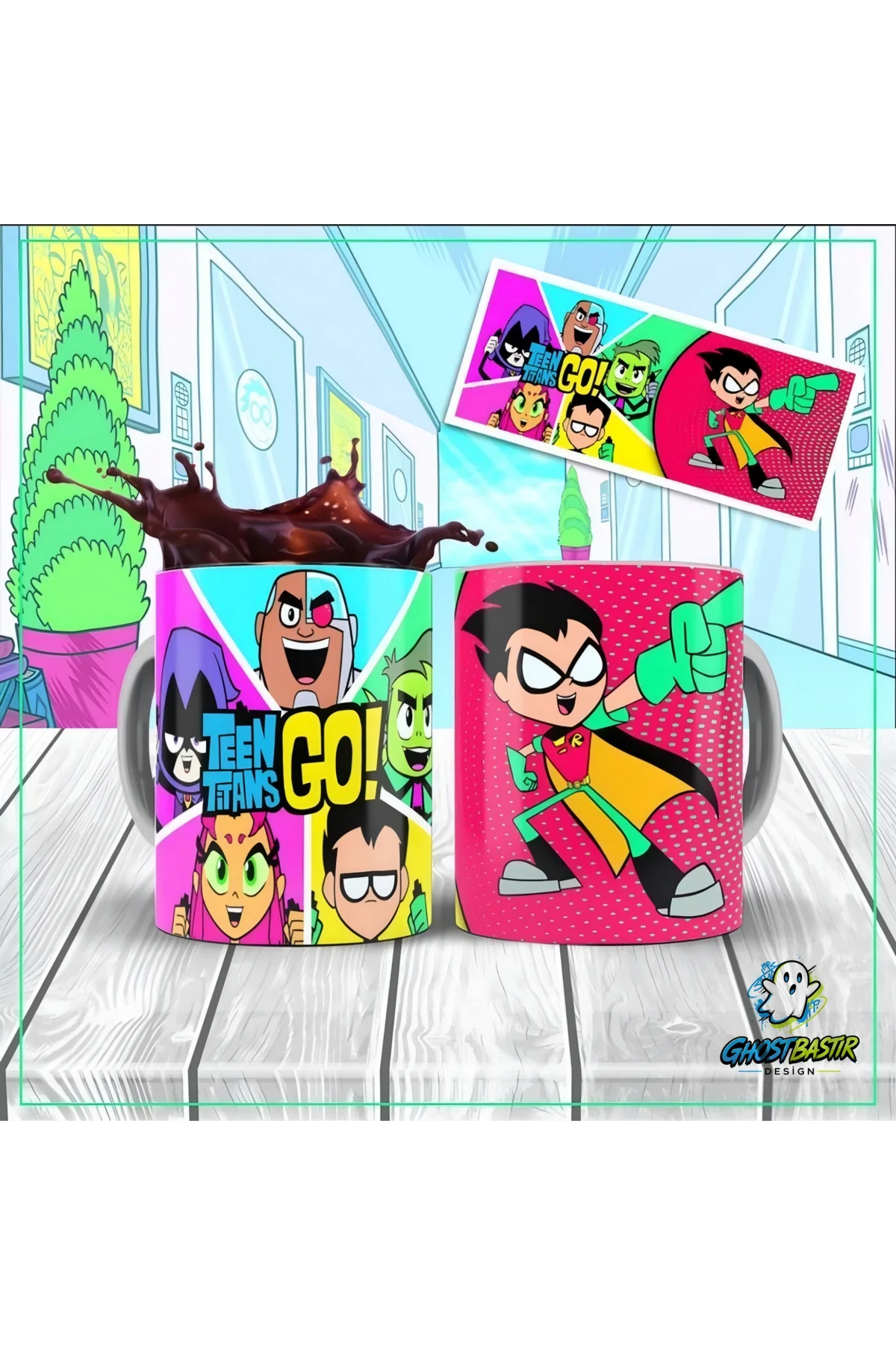 Teen Titans Go Kupa Bardak | Tek Adet K0430