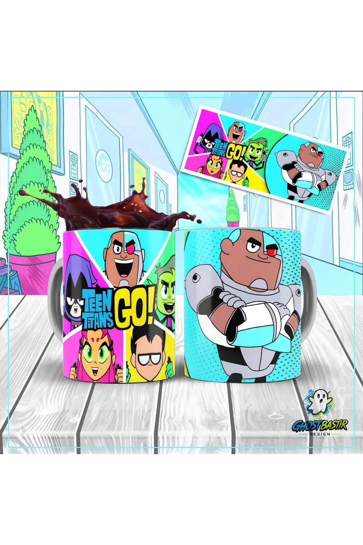 Teen Titans Go Kupa Bardak | Tek Adet K0431