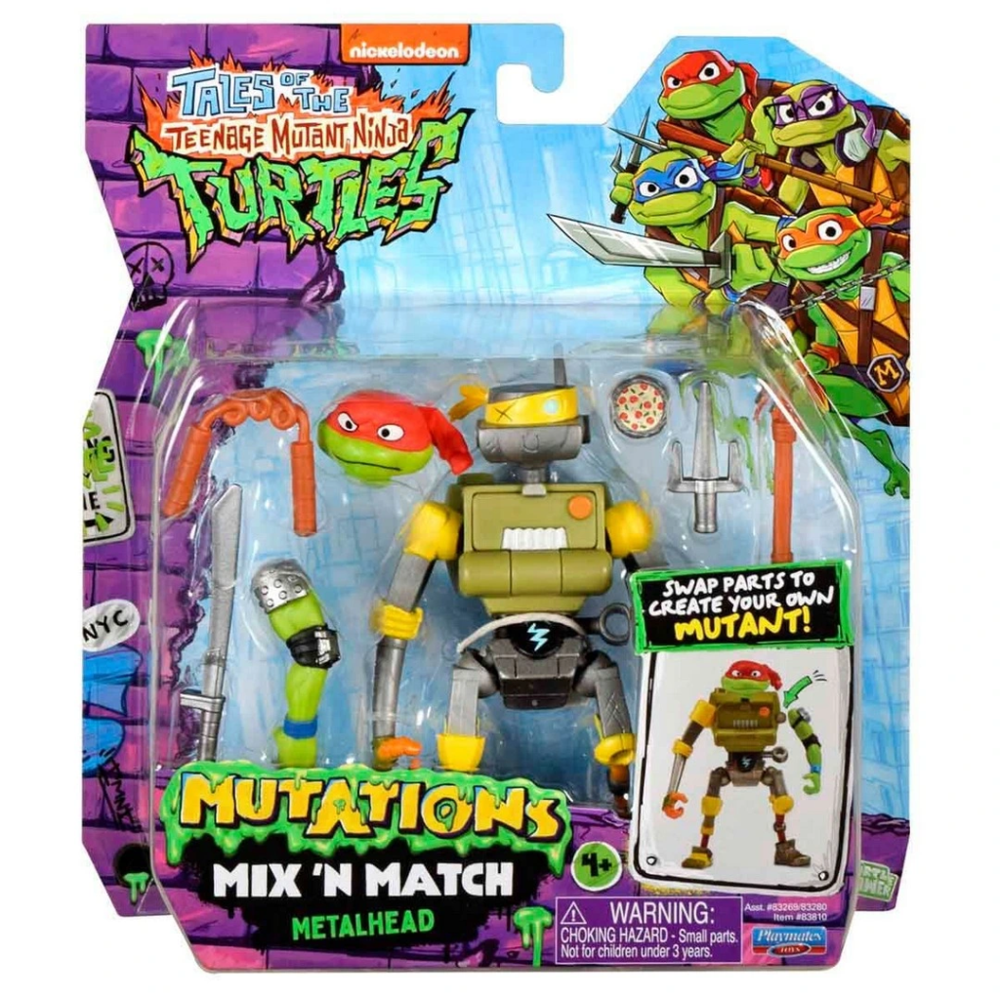 Teenage Mutant Ninja Turtles Mutations Mix N Match Metalhead Figü