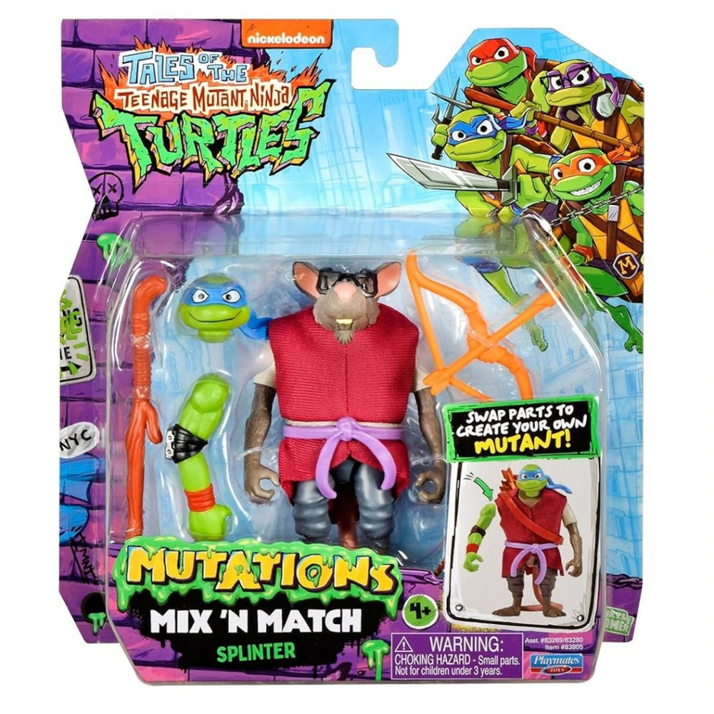 Teenage Mutant Ninja Turtles Mutations Mix N Match Splinter Figür Fiyatı, Yorumları ve Özellikleri