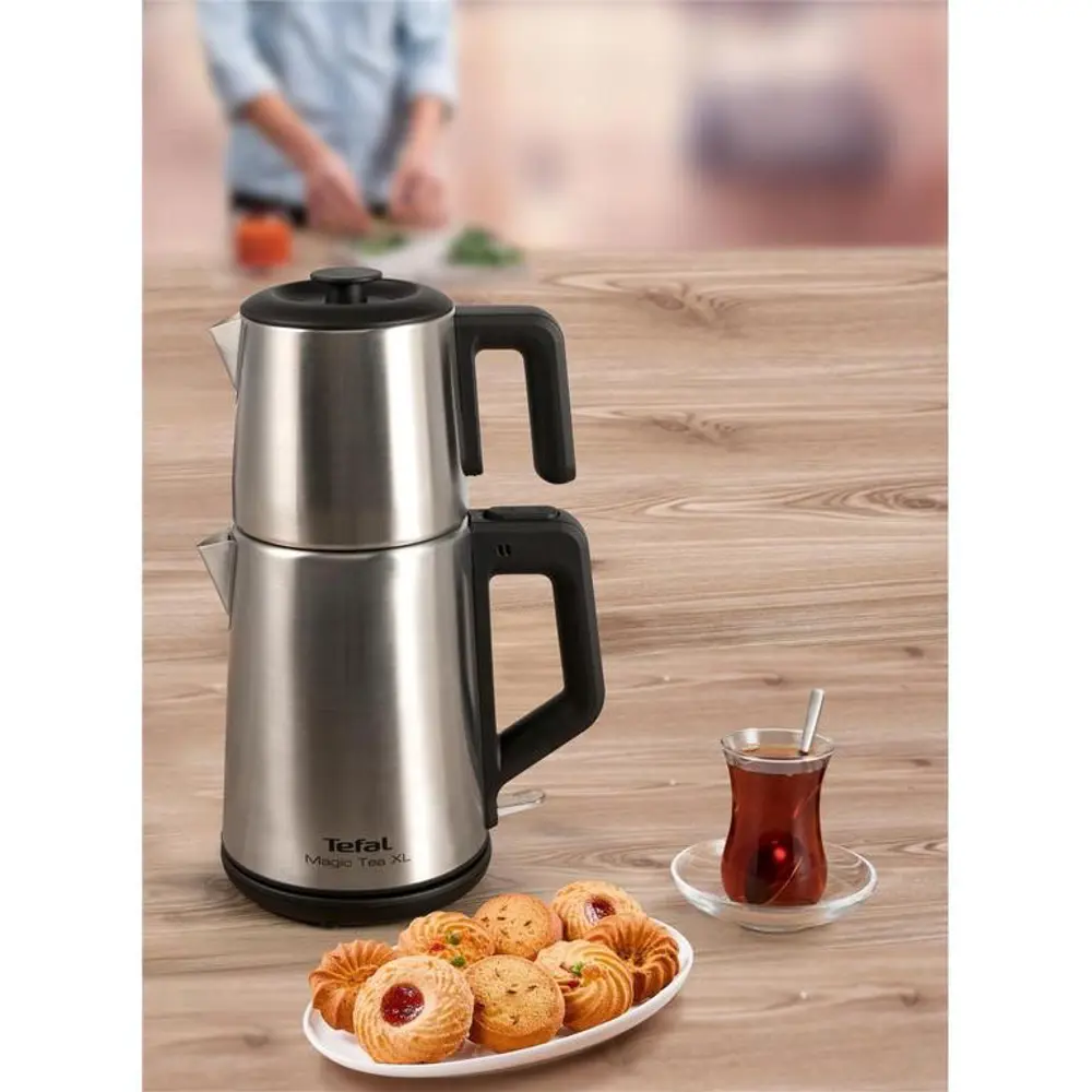 Tefal Magic Tea XL Paslanmaz Çelik Çay Makinesi Inox