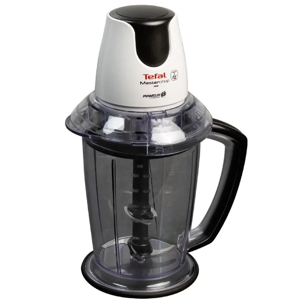 Tefal MasterChop Powelix Maxi 4 Bıçaklı Beyaz Rondo ve Doğrayıcı