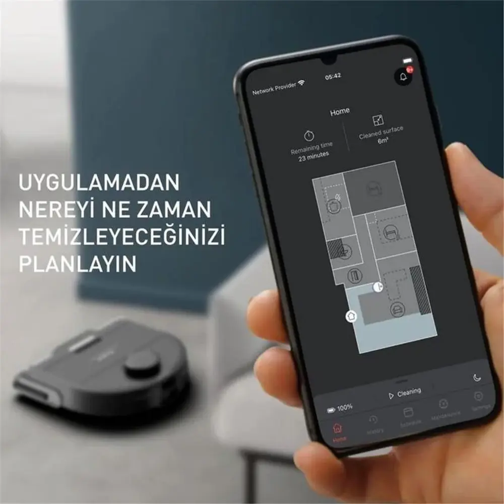 Tefal RG9675 X-Plorer Serie 240 Mop Özellikli Akıllı Robot Süpürg