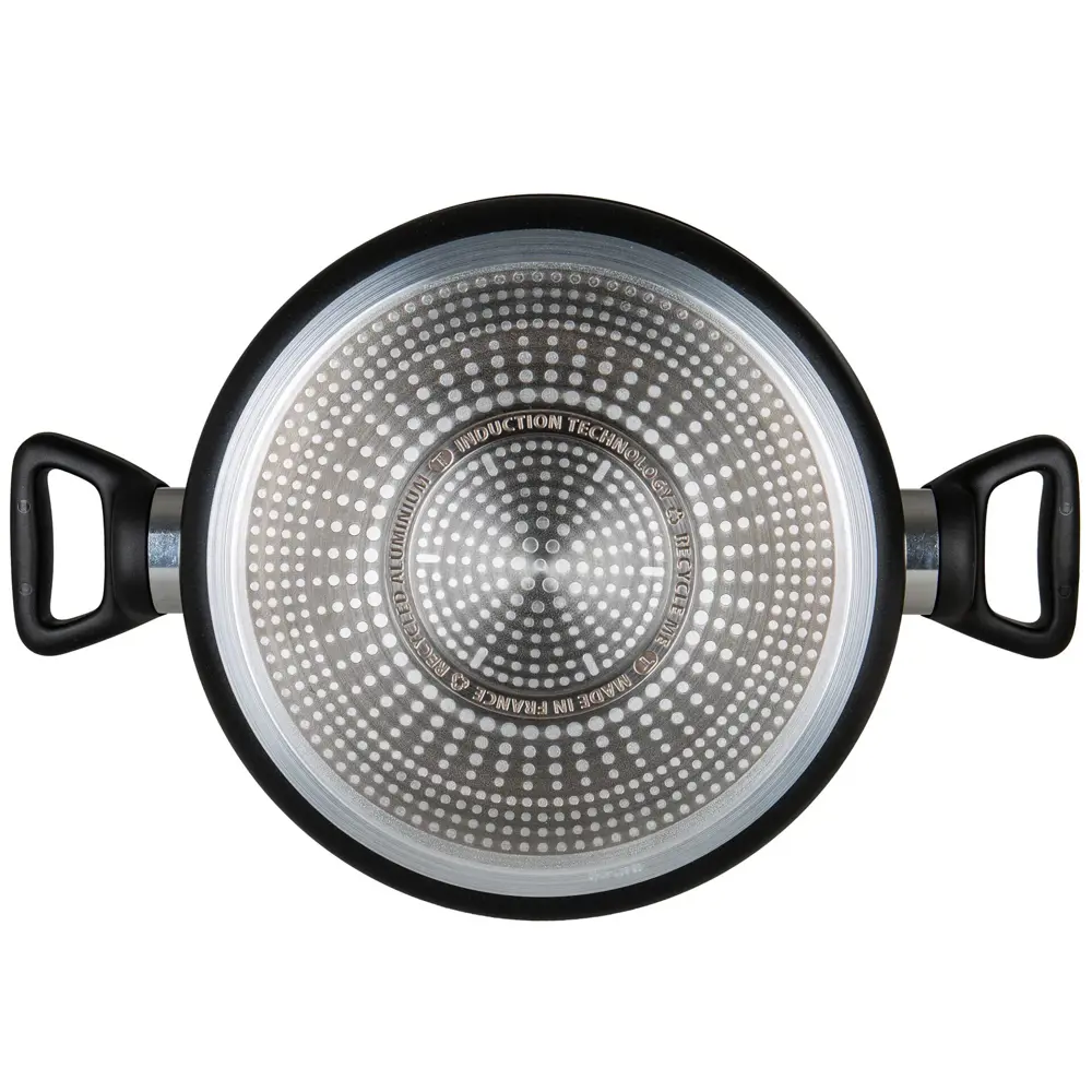 Tefal Titanium 3X Force 24 Cm Cam Kapaklı Kısa Tencere 2100134009