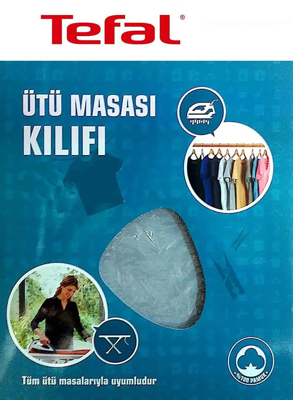 Tefal Ütü Masası Kılıfı Bezi Keçeli Pamuklu 140x52 Cm