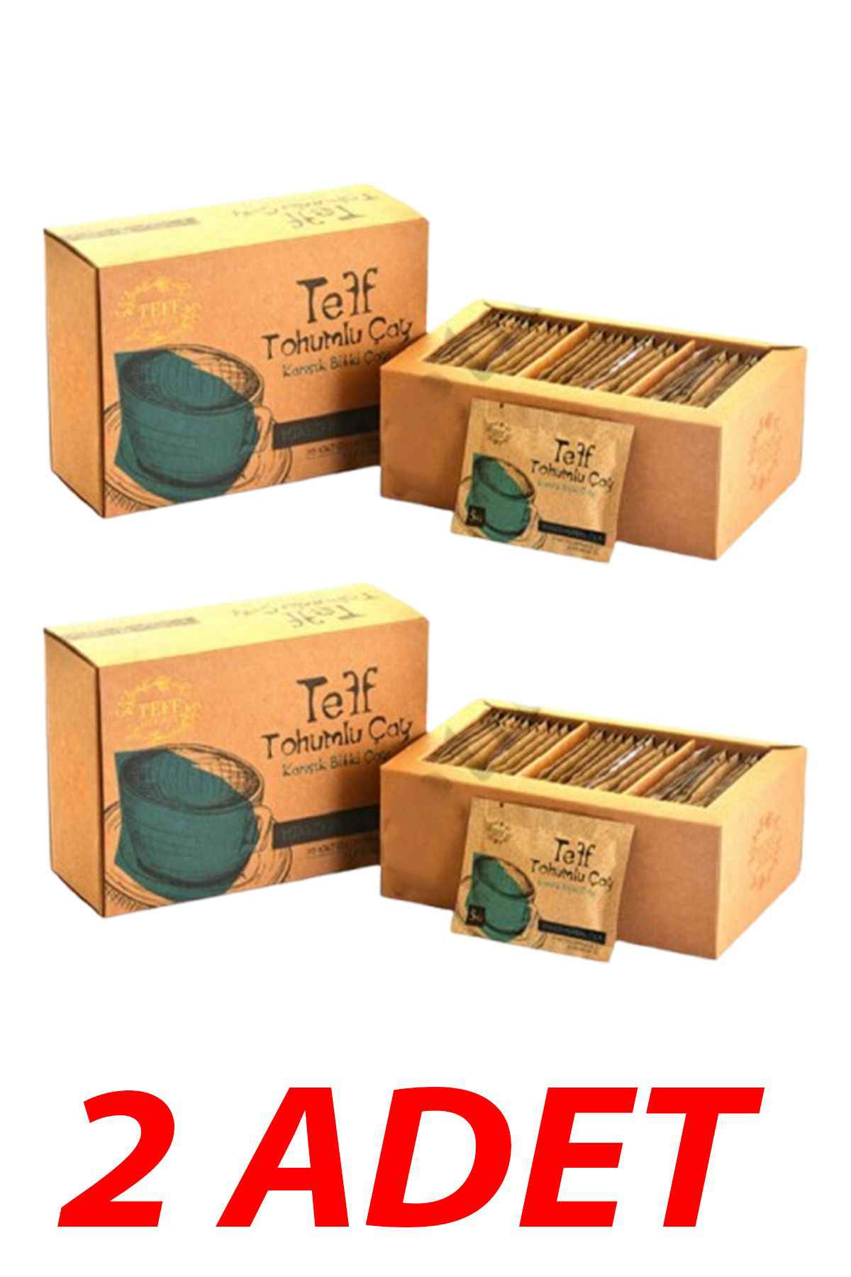 Teff Tohumlu Çay Karışık Bitki Çayı 60 Adet