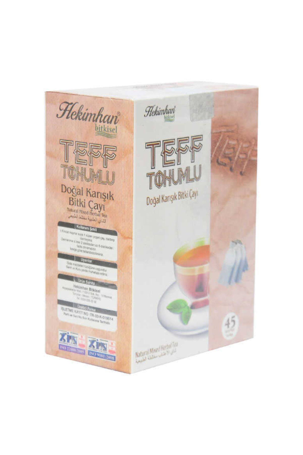 Hekimhan Teff Tohumlu Karışık Bitki Çayı 45 Süzen Pşt