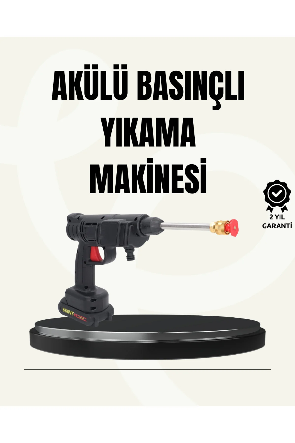 TEK BATARYALI 48V Şarjlı Basınçlı Yıkama Makinesi