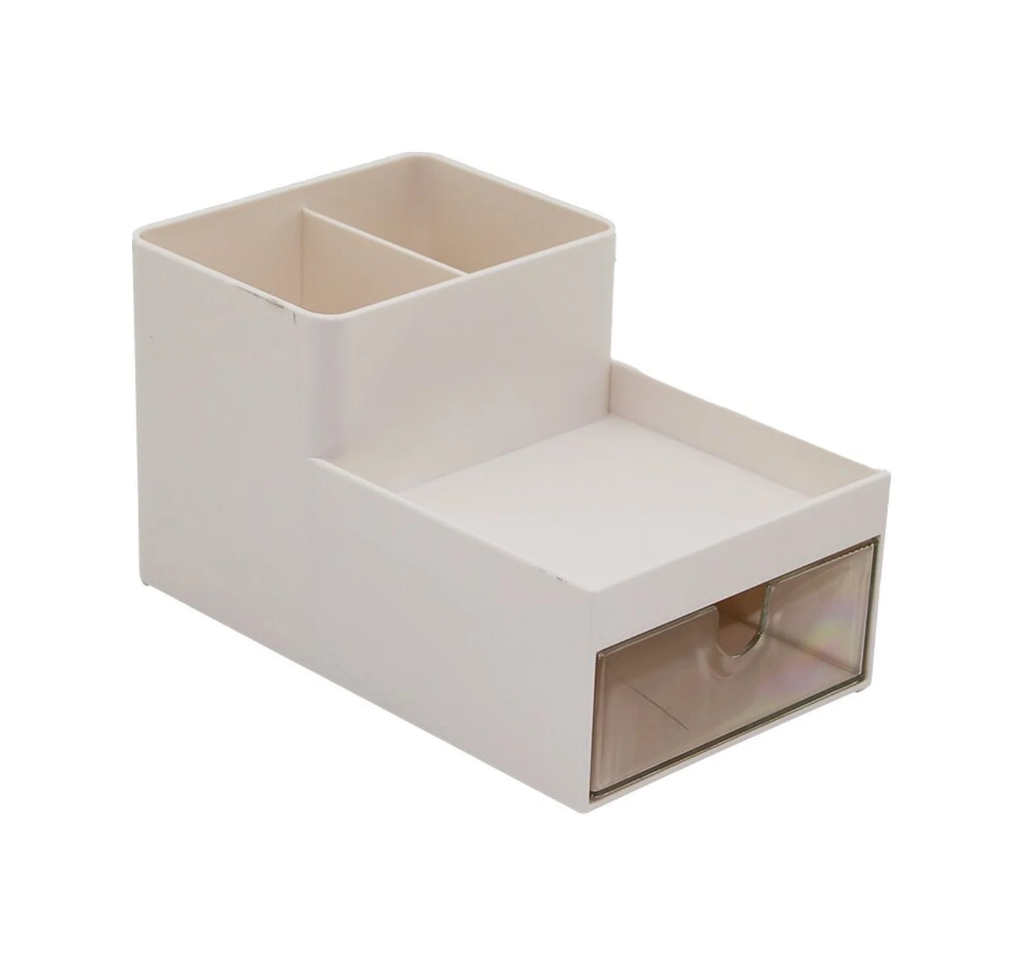 Tek Çekmeceli + 3 Bölmeli Plastik Makyaj - Takı Organizer 16x9.5cm - Y: 5--9.5cm 5224 Diğer