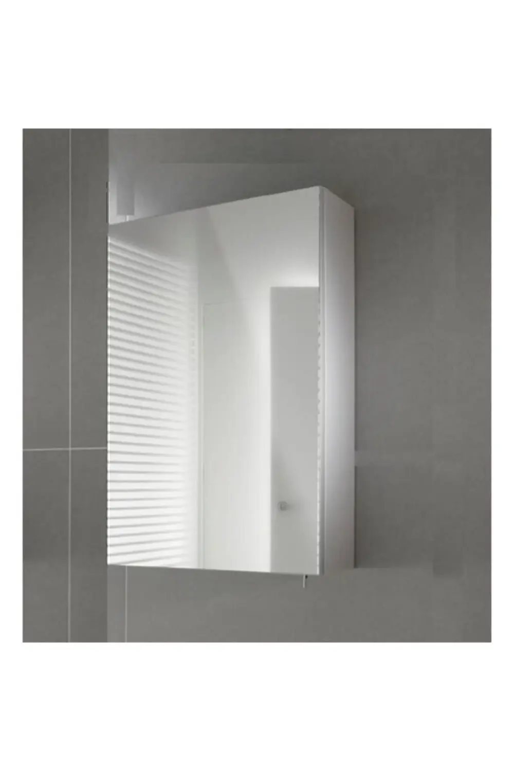 Tek Kapaklı %100 Suntalan Aynalı Banyo Dolabı Üst Modülü Beyaz Su
