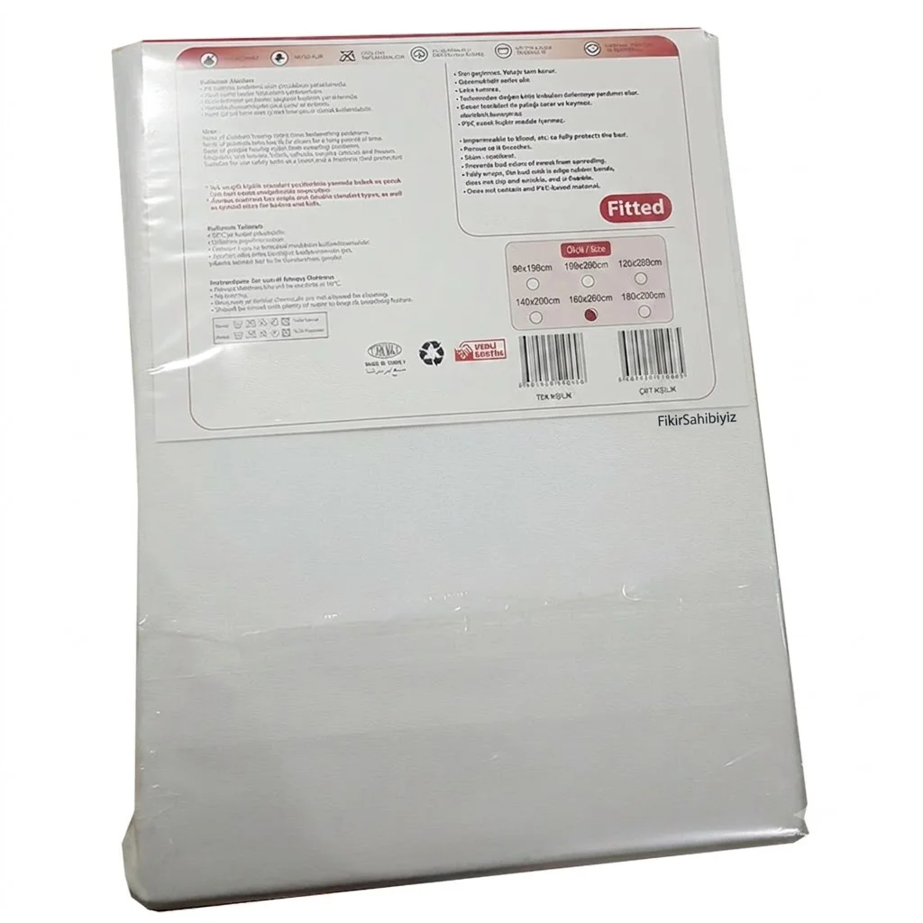 Tek Kişilik Alez 100x200 cm Fitted - Su Sıvı Geçirmez Tam Korumalı Lastikli Kaymaz Yıkanabilir Yatak Koruyucu Tek Kişilik Alez 100x200 cm Fitted - Su Sıvı Geçirmez Tam Korumalı Lastikli Kaymaz Yıkanabilir Yatak Koruyucu