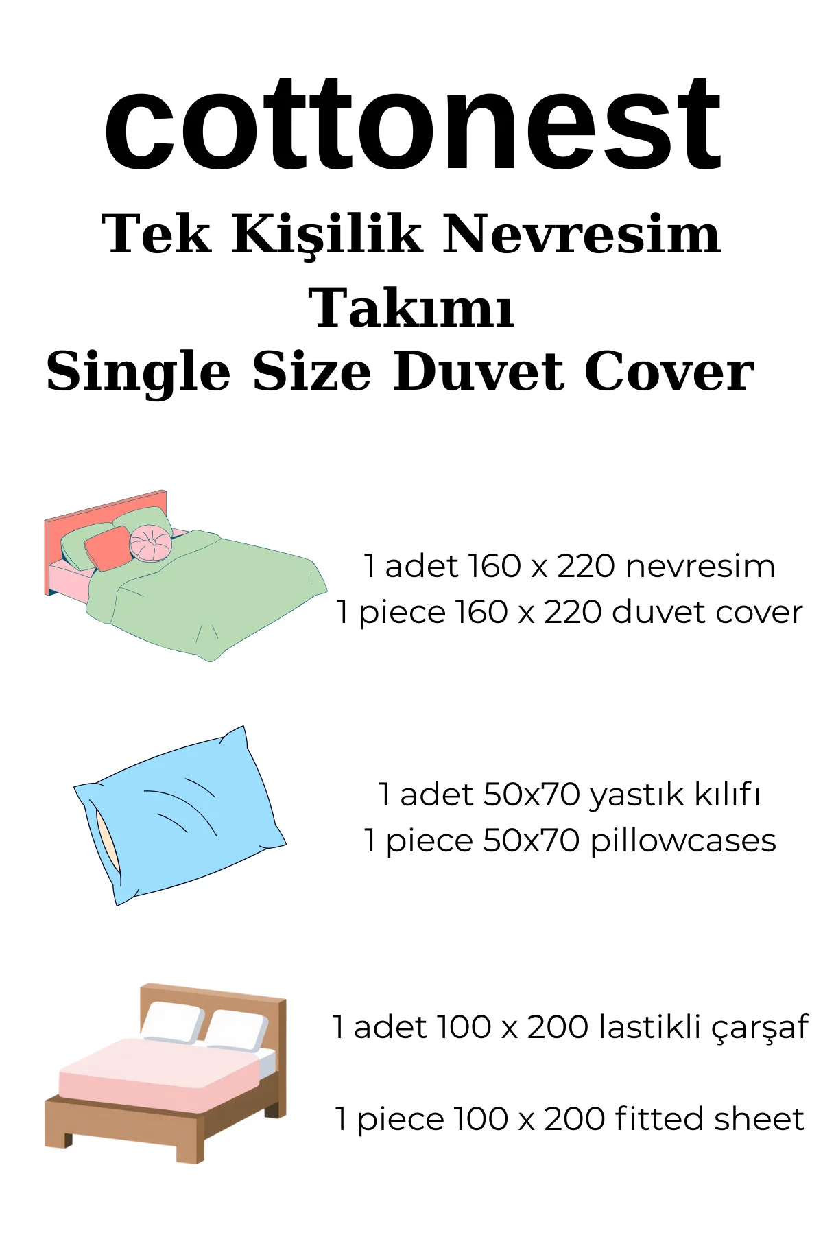 Tek Kişilik Gri Kaktüs Desenli Nevresim Takımı Tek Kişilik Gri Kaktüs Desenli Nevresim Takımı