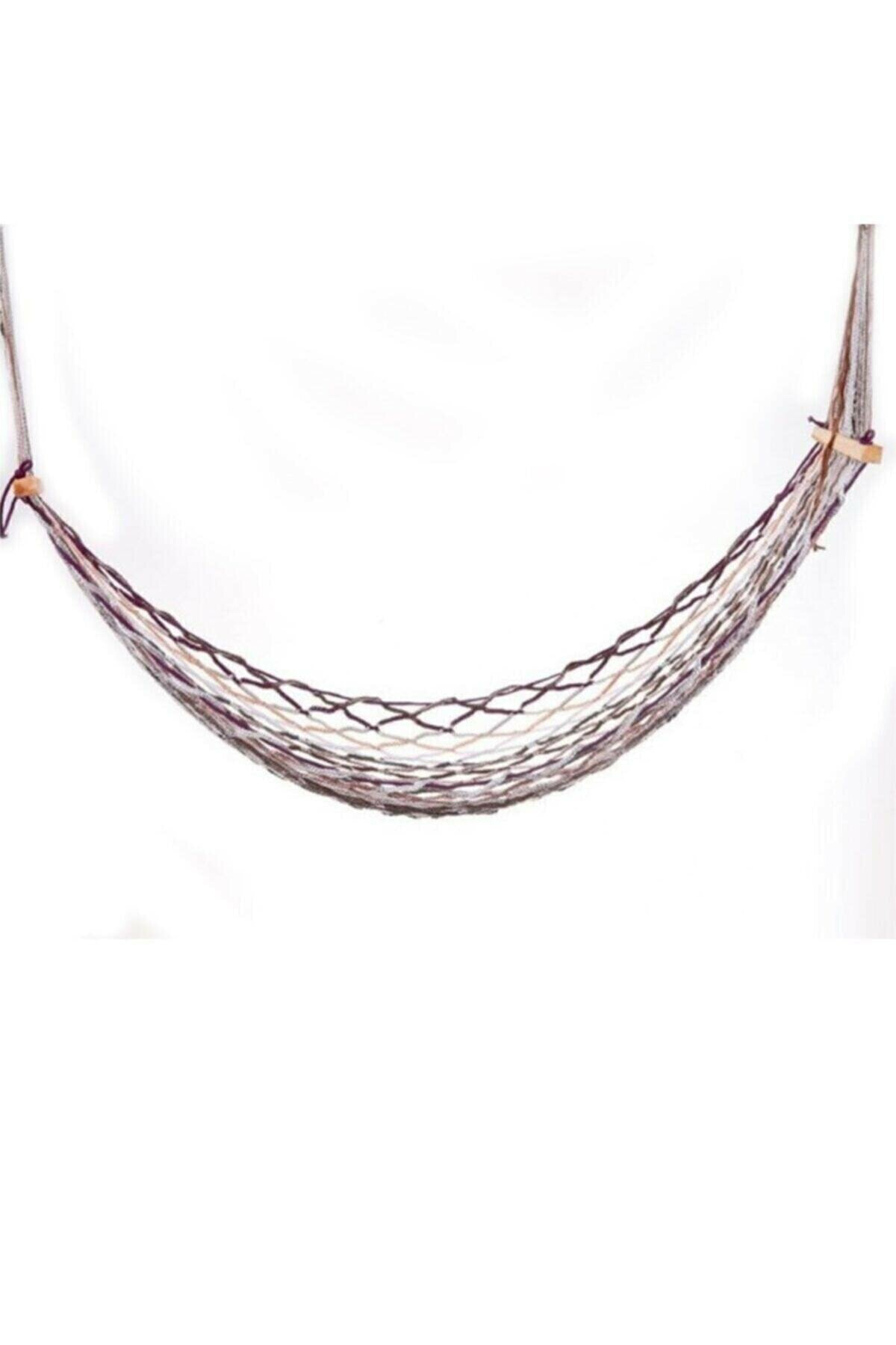 Crude Made Tek Kişilik Hamak, Portatif Fortis Örgü Hamak, Salıncak 90 X 190