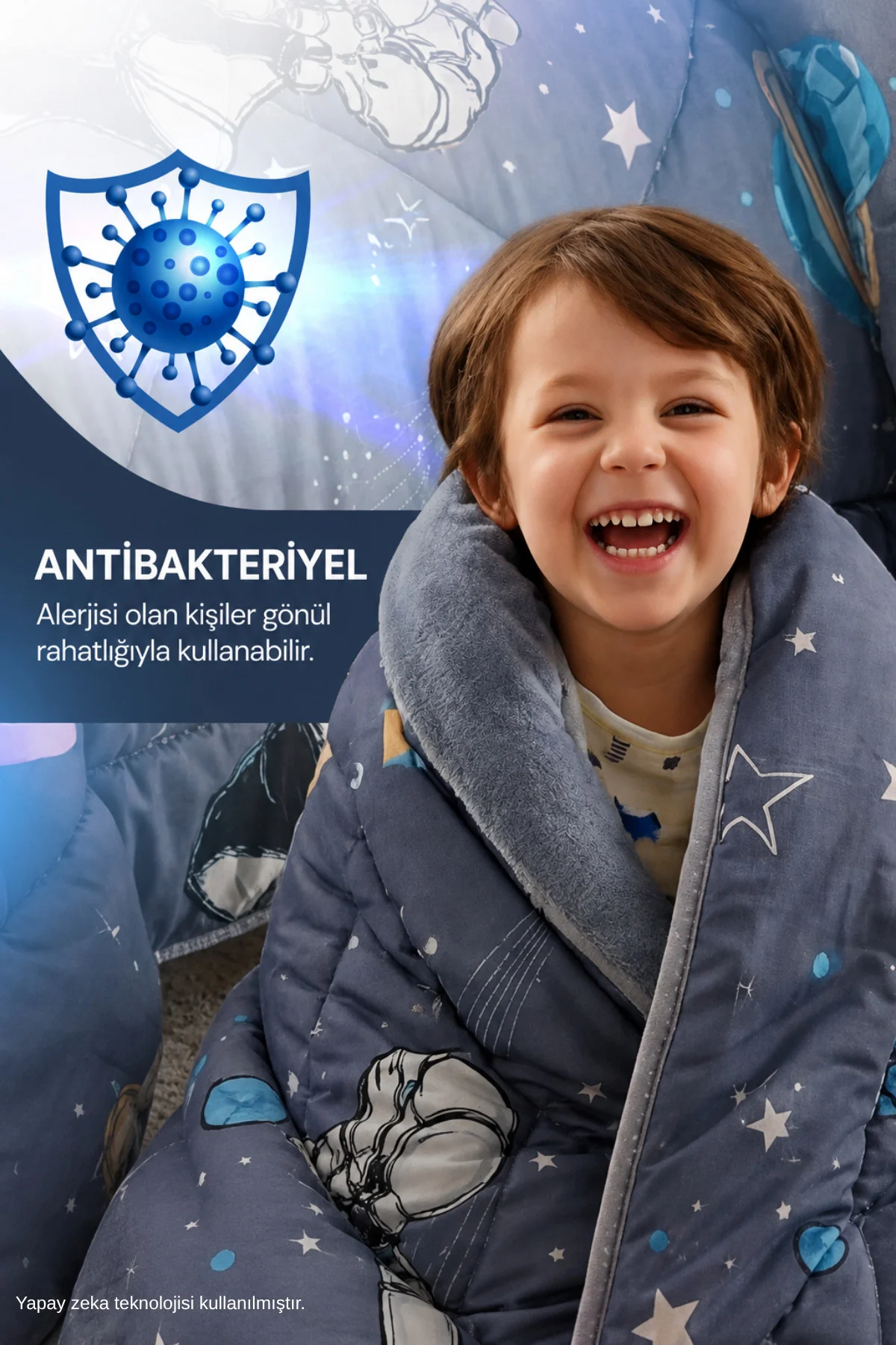 Tek Kişilik Lastikli Çarşaflı Çift Taraflı Astronot Desenli Wellsoft Uyku Seti Tek Kişilik Lastikli Çarşaflı Çift Taraflı Astronot Desenli Wellsoft Uyku Seti Fiyatı, Yorumları ve Özellikleri