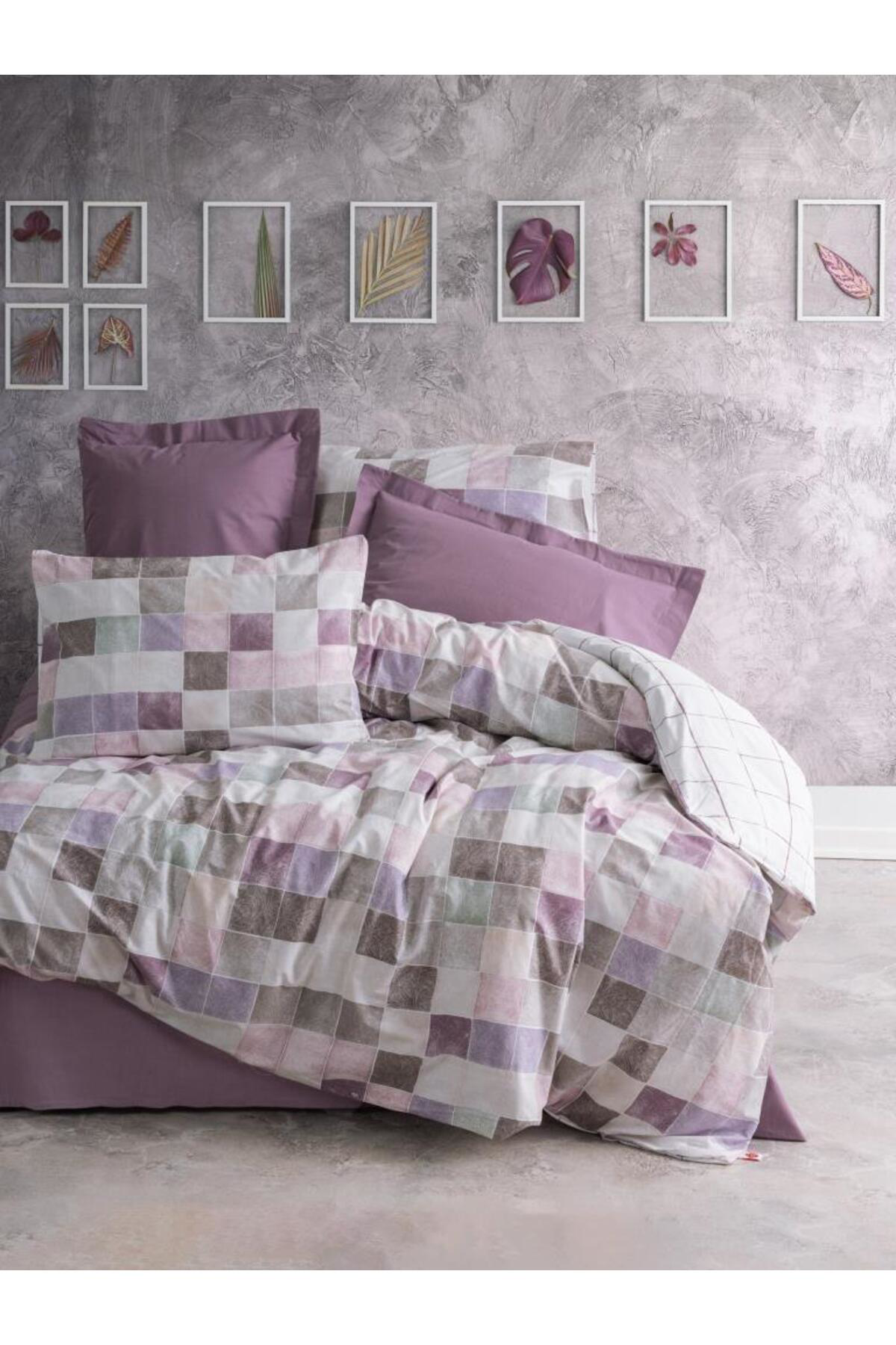 K&A Tek Kişilik Minimal Nev Takımı Maro Gül Kurusu