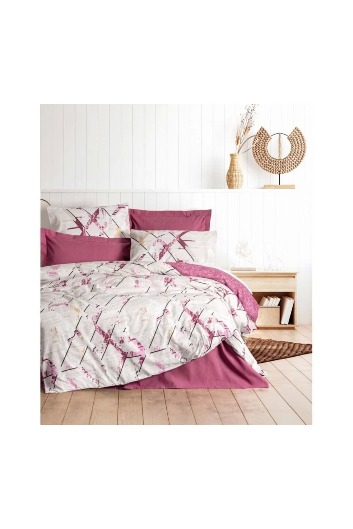 Rby Tek Kişilik Modeline Nevresim Takımı Renata Mürdüm