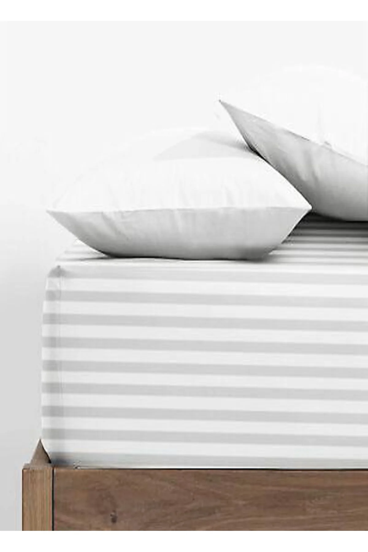 Tek Kişilik Nevresim Takımı Stripe Çizgili 3'lü Set (pamuk -saten